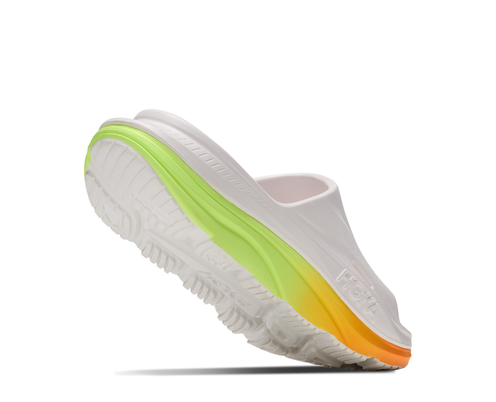 Hoka Unisex Ora Recovery Slide 3 - White/Neon Yuzu - AW26