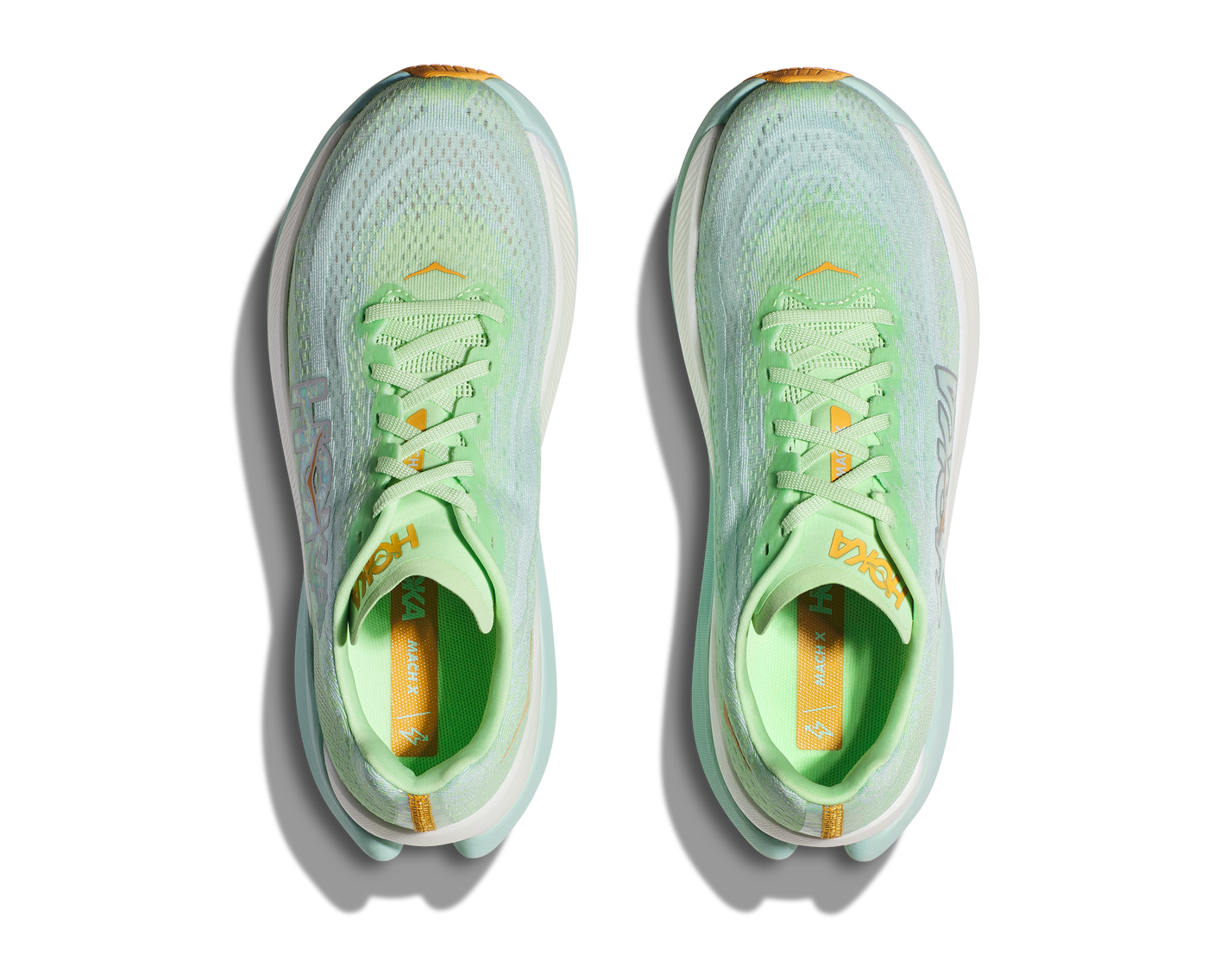 Hoka Womens Mach X - Lime Glow/Sunlit Ocean - Neutral