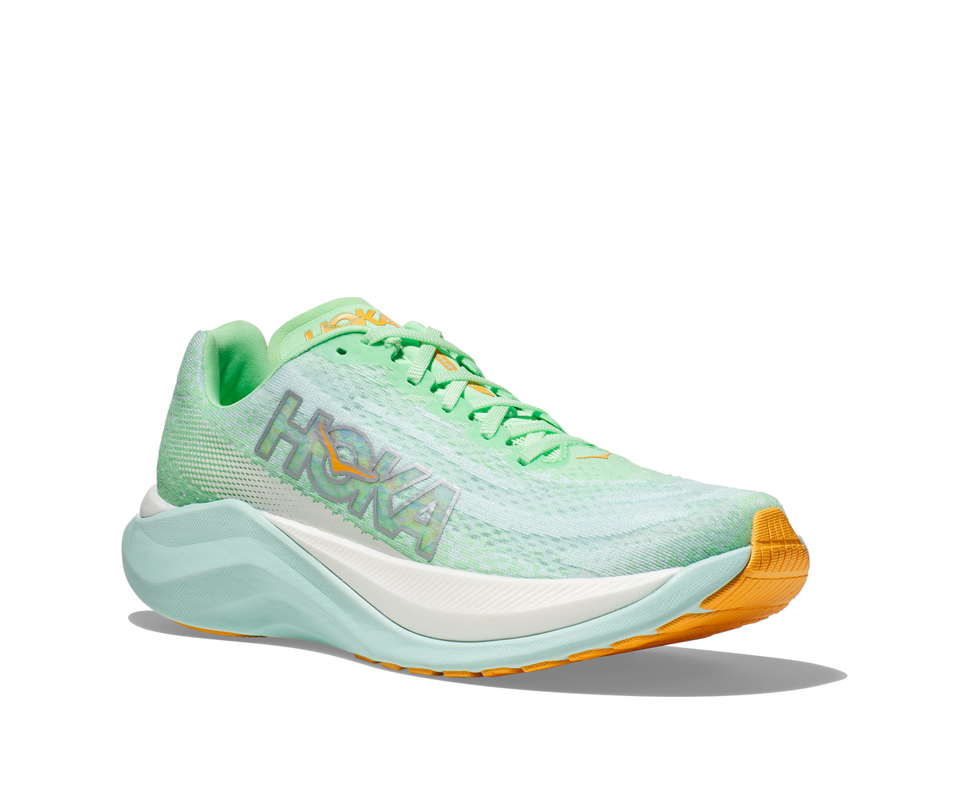 Hoka Womens Mach X - Lime Glow/Sunlit Ocean - Neutral