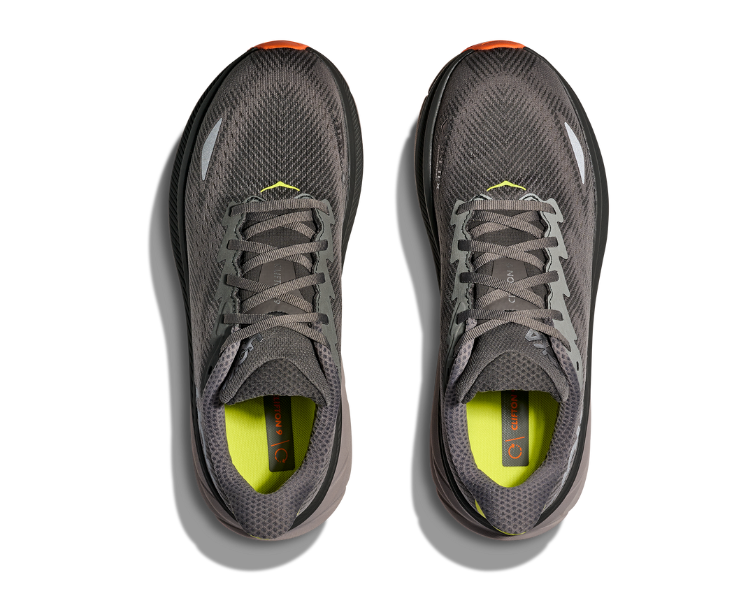 Hoka Mens Clifton 9 GTX - Asphalt Grey/Gravel - Neutral - AW25
