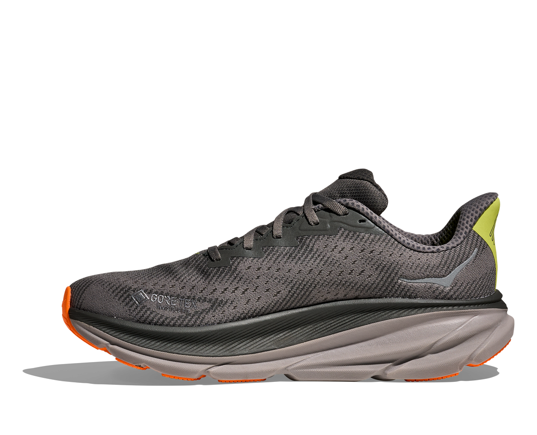 Hoka Mens Clifton 9 GTX - Asphalt Grey/Gravel - Neutral - AW25