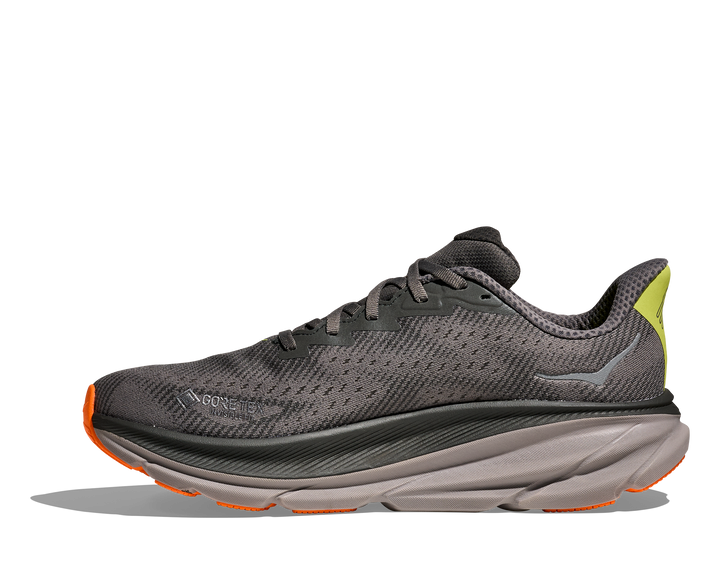 Hoka Mens Clifton 9 GTX - Asphalt Grey/Gravel - Neutral - AW25