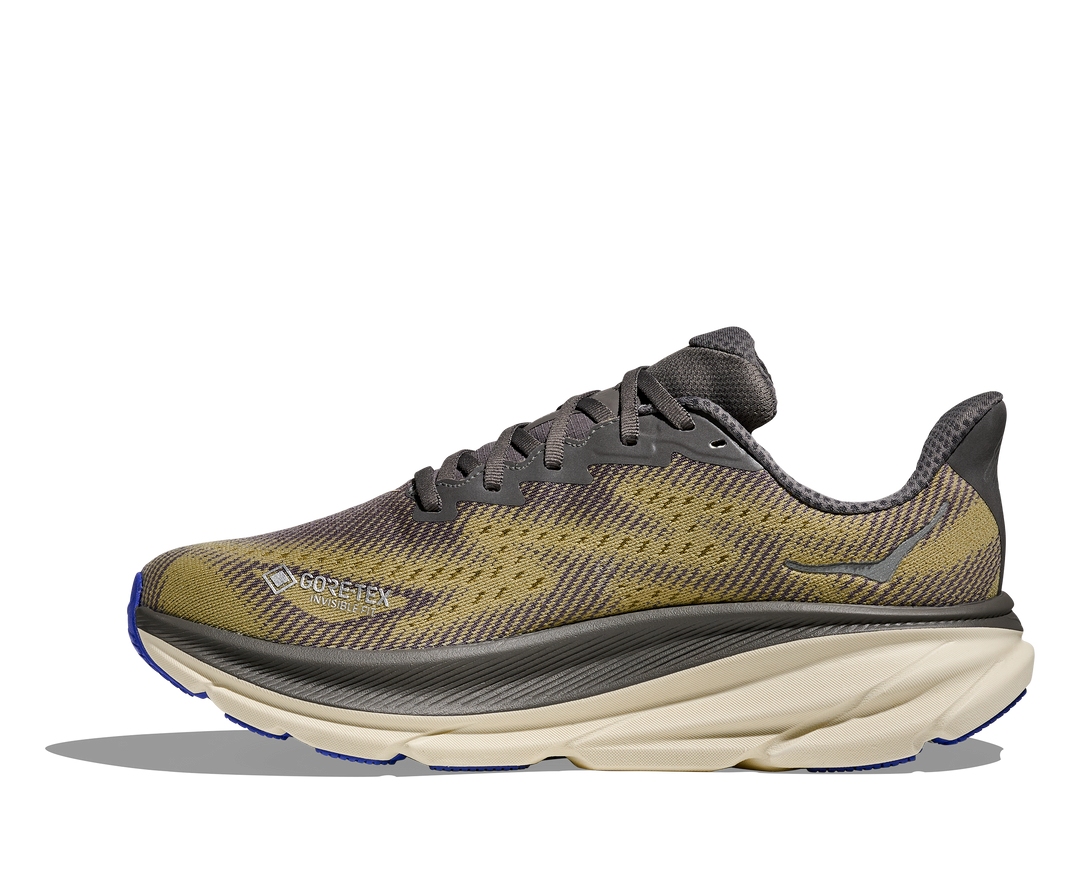 Hoka Mens Clifton 9 GTX - Gravel/Eggshell - Neutral - SS26