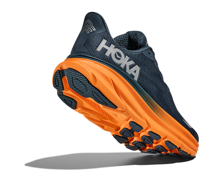 Hoka Mens Clifton 9 GTX - Stormy Skies/Orange Zest - Neutral - SS25