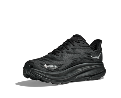Hoka Womens Clifton 9 GTX - Black/Black - Neutral