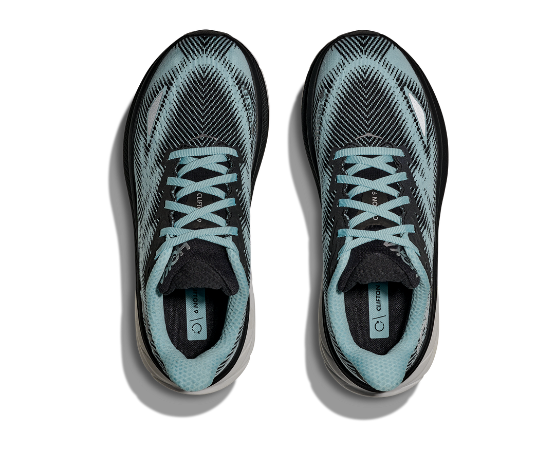 Hoka Womens Clifton 9 GTX - Black/Raindrop - Neutral - AW25