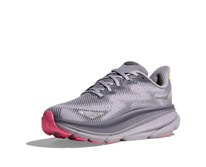 Hoka Womens Clifton 9 GTX - Grey Skies/Foggy Grey - Neutral - AW25