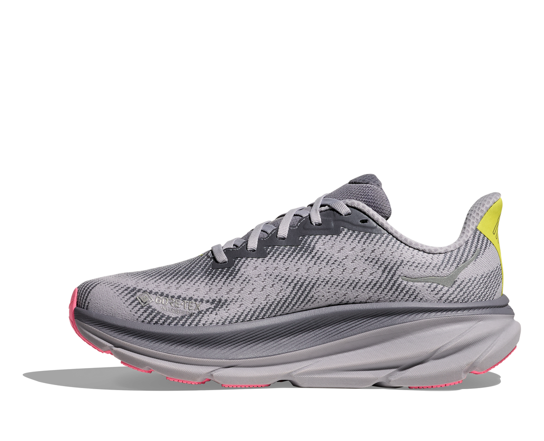 Hoka Womens Clifton 9 GTX - Grey Skies/Foggy Grey - Neutral - AW25