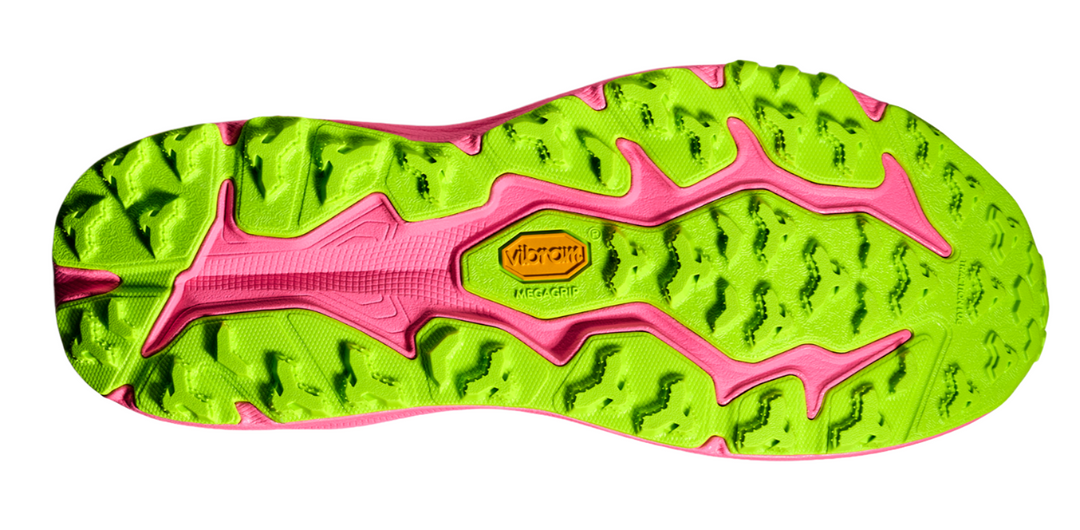 Hoka Mens Speedgoat 6 - Black/Neon Rose - Trail - AW25