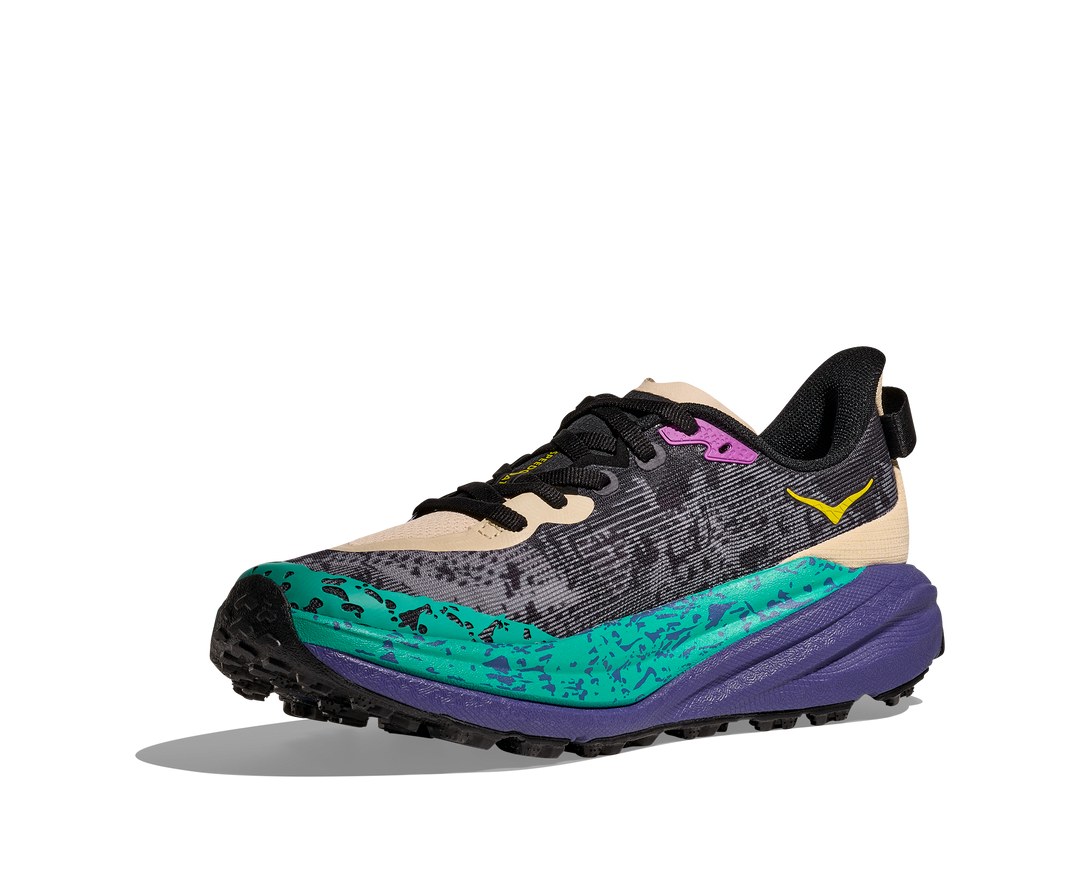 Hoka Mens Speedgoat 6 - Oatmeal/Mountain Iris - Trail - SS25