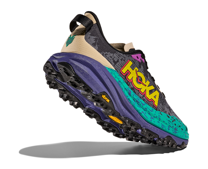 Hoka Mens Speedgoat 6 - Oatmeal/Mountain Iris - Trail - SS25