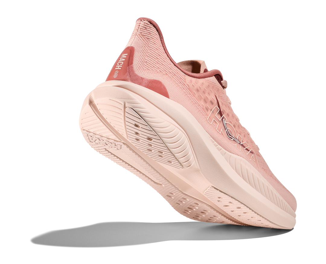 Hoka Womens Mach 6 - Rose Latte/Blush - Neutral - AW25