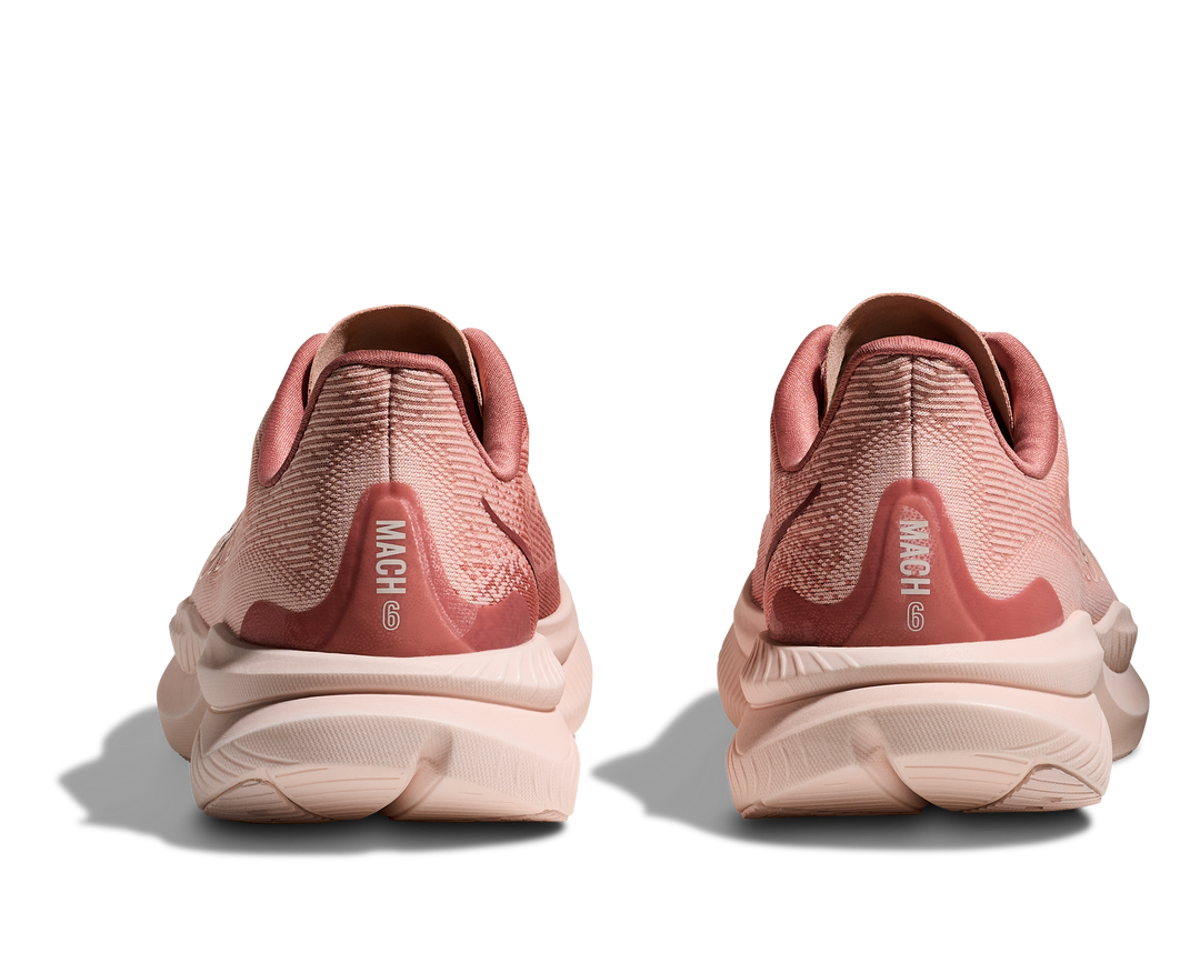 Hoka Womens Mach 6 - Rose Latte/Blush - Neutral - AW25