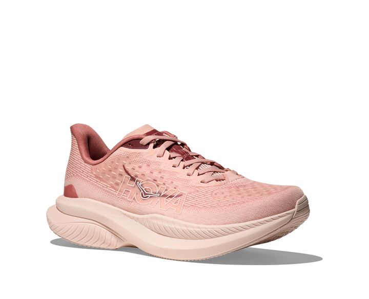Hoka Womens Mach 6 - Rose Latte/Blush - Neutral - AW25