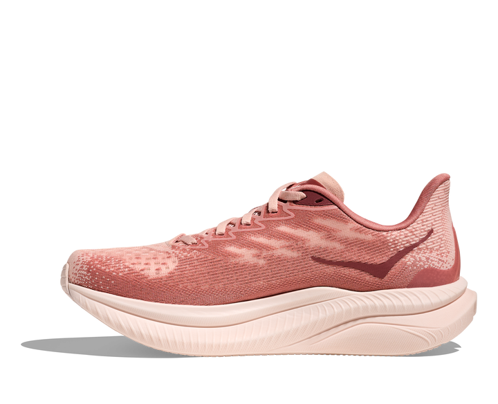 Hoka Womens Mach 6 - Rose Latte/Blush - Neutral - AW25