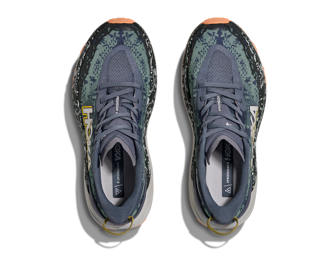 Hoka Womens Speedgoat 6 Wide - D Width - Grey Skies/Cosmic Grey - Trail - AW25