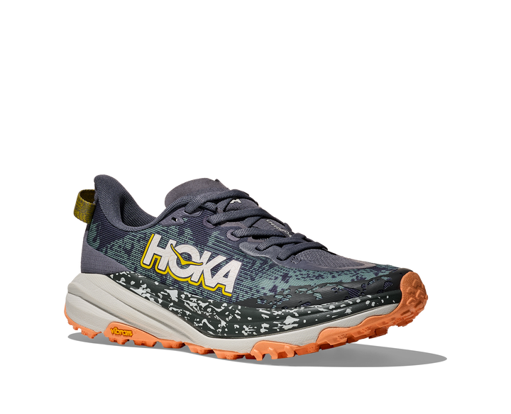 Hoka Womens Speedgoat 6 Wide - D Width - Grey Skies/Cosmic Grey - Trail - AW25