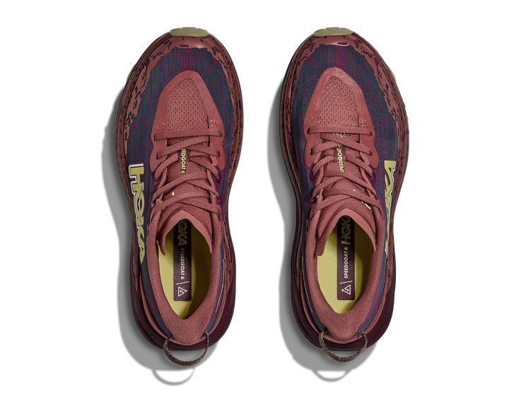 Hoka Womens Speedgoat 6  - Rouge/Black Cherry - Trail - AW25