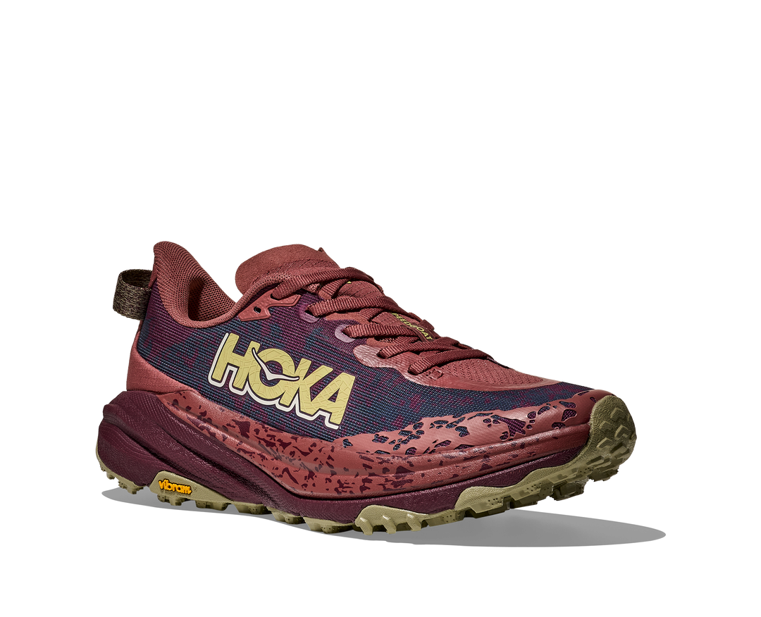 Hoka Womens Speedgoat 6  - Rouge/Black Cherry - Trail - AW25