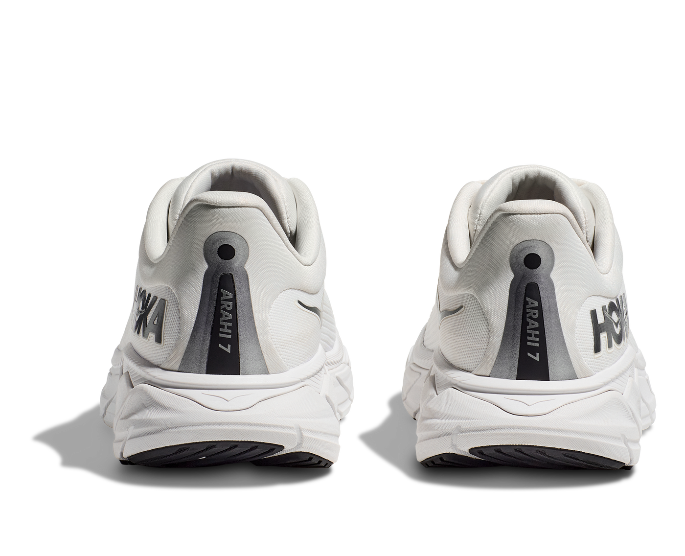 Hoka Mens Arahi 7 Blanc De Blanc Steel Wool Stability Run