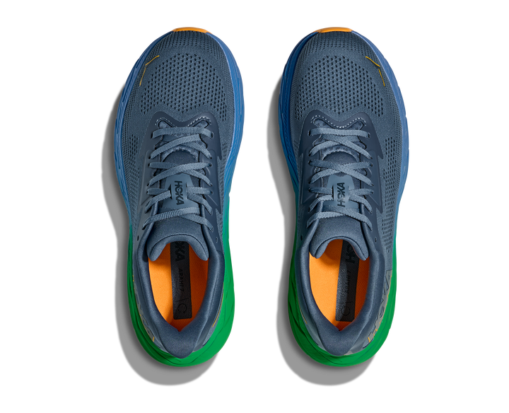 Hoka Mens Arahi 7 Wide - 2E Width - Thunder Cloud/Stormy Skies - Stability - SS25