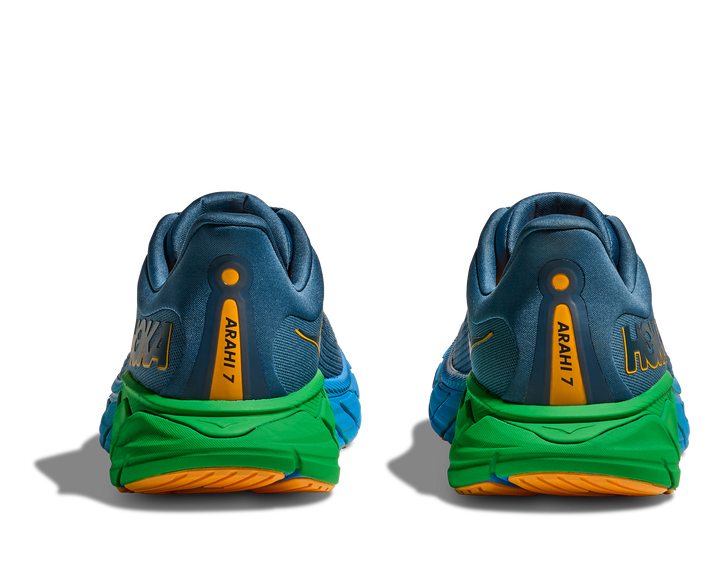 Hoka Mens Arahi 7 Wide - 2E Width - Thunder Cloud/Stormy Skies - Stability - SS25