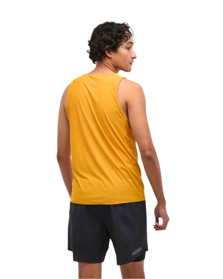 Hoka Mens Airolite Run Tank - Varsity Yellow