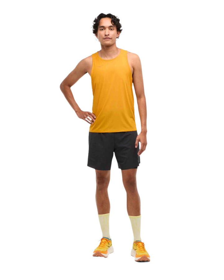 Hoka Mens Airolite Run Tank - Varsity Yellow