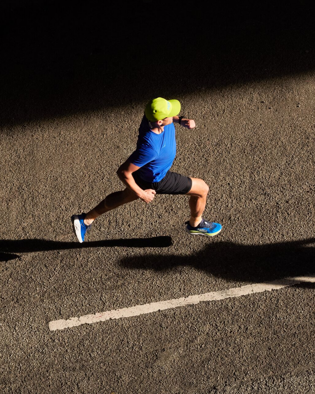 Hoka Mens Airolite Run Short Sleeve - Ultramarine
