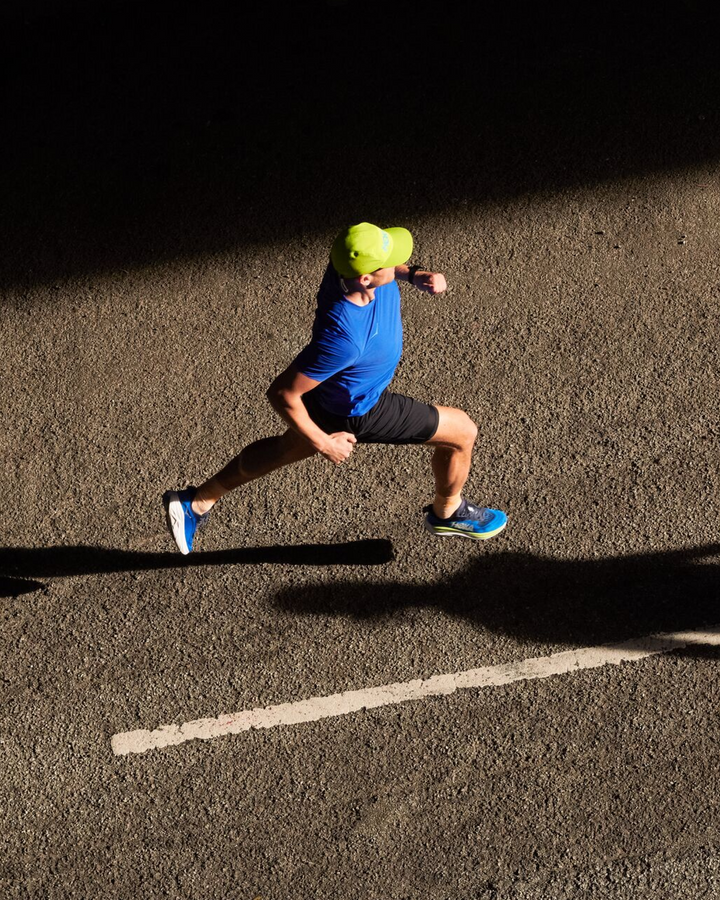 Hoka Mens Airolite Run Short Sleeve - Ultramarine