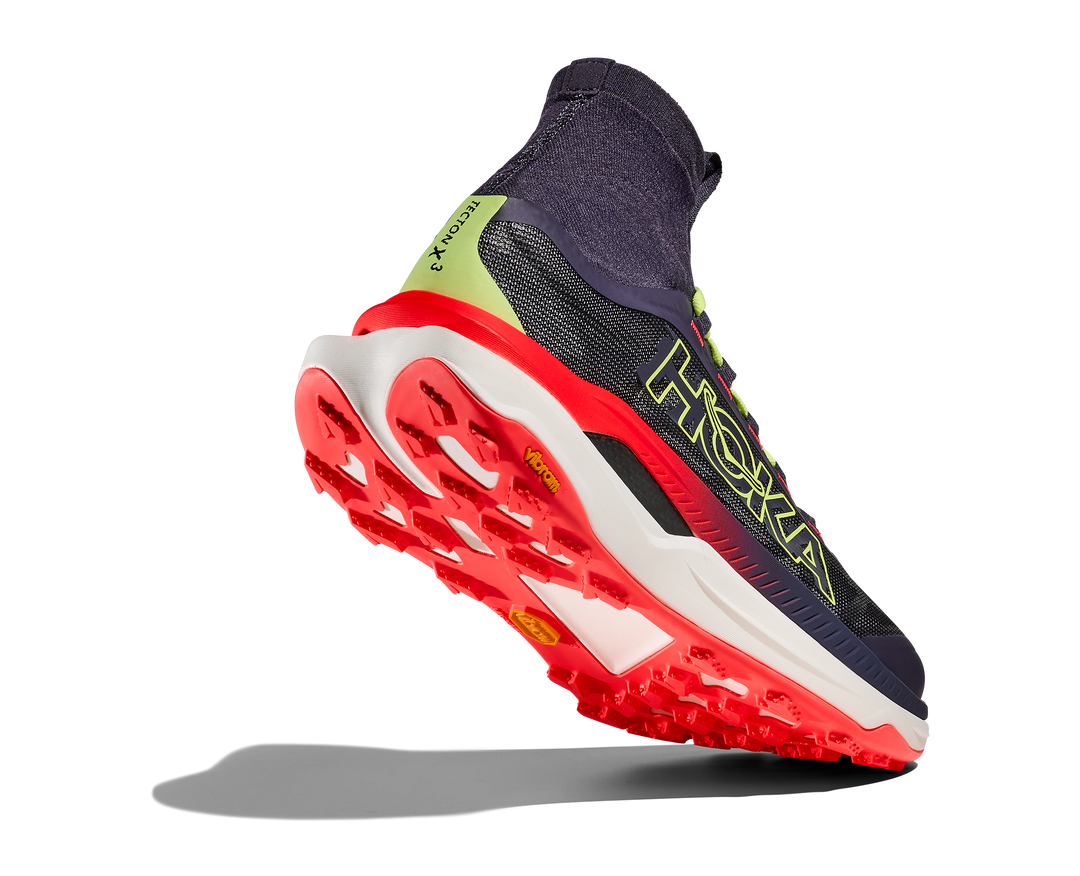 Hoka Mens Tecton X 3 - Squid Ink/Neon Flame - Trail - SS26