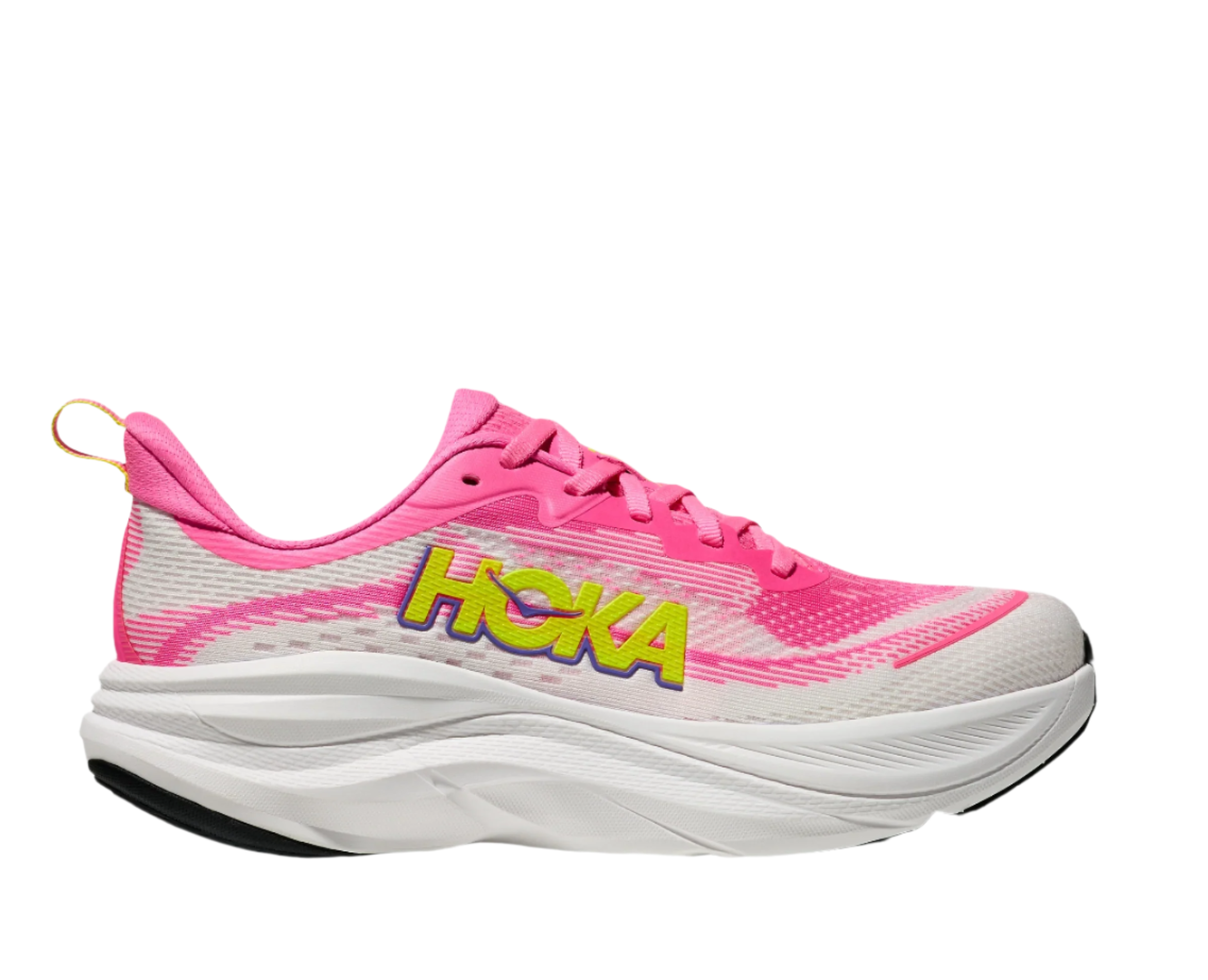 Hoka Womens Skyflow - Neon Rose/Neon Hoka Citrus - Neutral - AW25