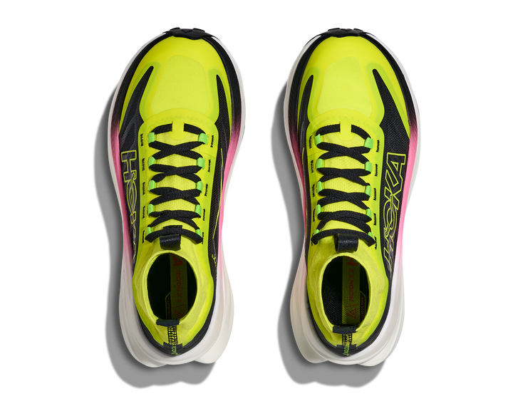 Hoka Womens Tecton X 3 - Neon Hoka Citrus/Black - Trail - AW25