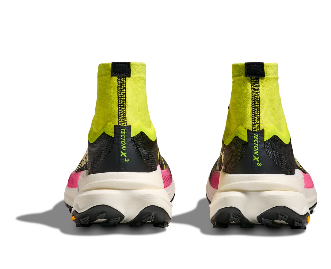 Hoka Womens Tecton X 3 - Neon Hoka Citrus/Black - Trail - AW25