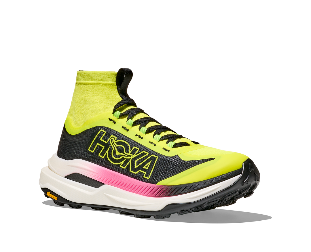 Hoka Womens Tecton X 3 - Neon Hoka Citrus/Black - Trail - AW25