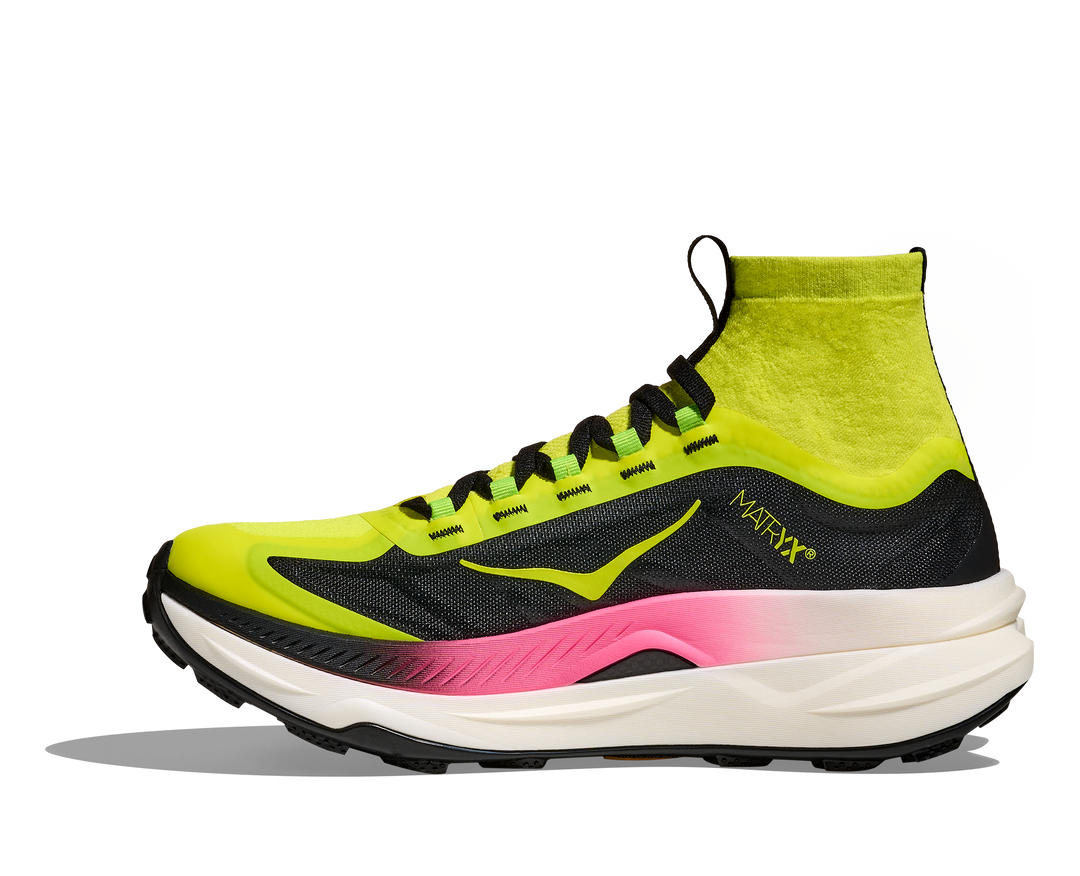 Hoka Womens Tecton X 3 - Neon Hoka Citrus/Black - Trail - AW25