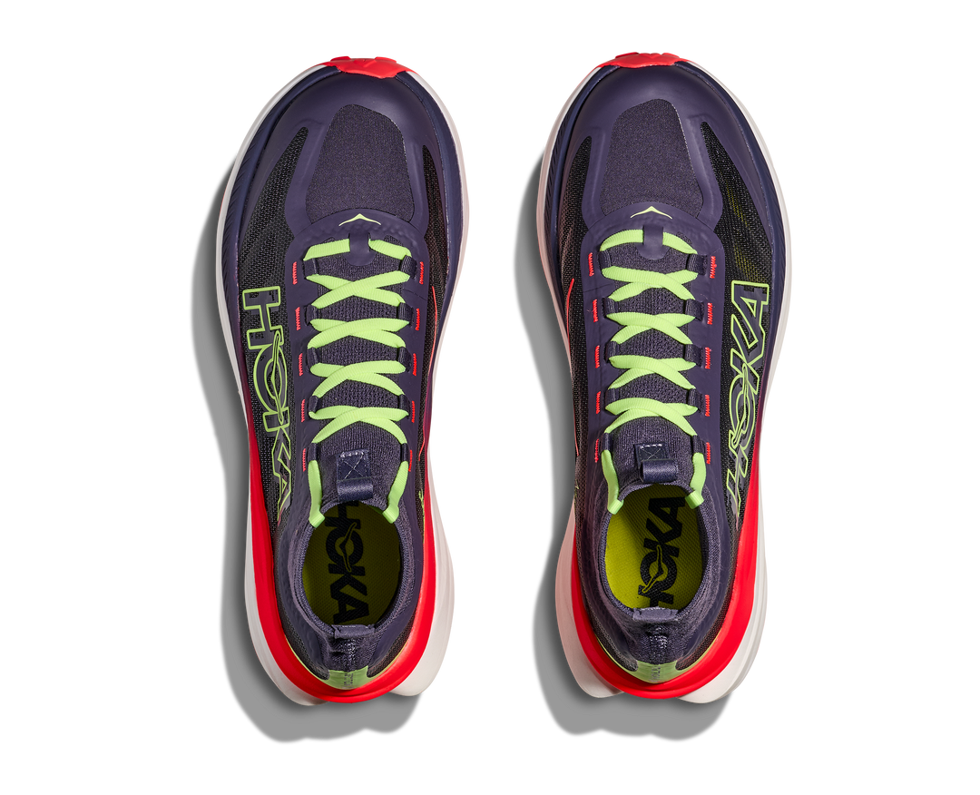 Hoka Womens Tecton X 3 - Squid Ink/Neon Flame - Trail - SS26