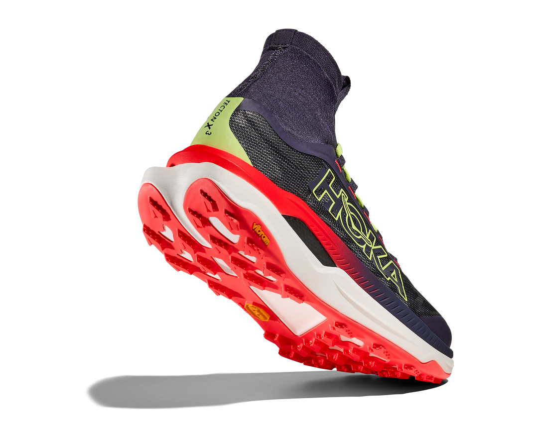 Hoka Womens Tecton X 3 - Squid Ink/Neon Flame - Trail - SS26