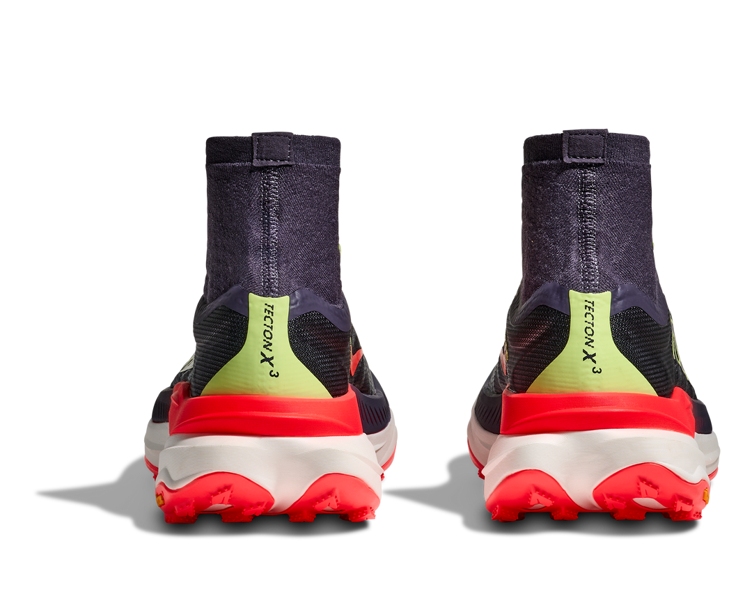 Hoka Womens Tecton X 3 - Squid Ink/Neon Flame - Trail - SS26