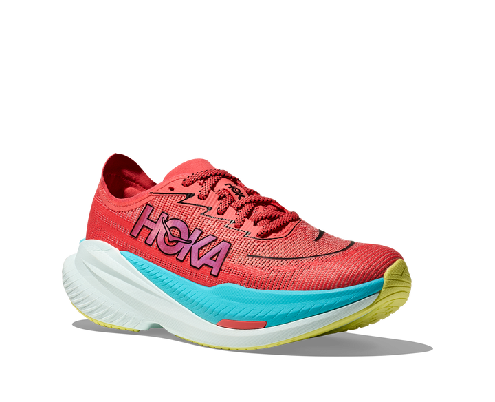 Hoka Womens Mach X 2 - Grapefruit/Electric Coral - Neutral - SS25