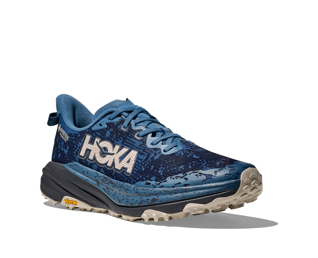 Hoka Mens Speedgoat 6 GTX - Foggy Night/Charcoal Grey - Trail - AW25
