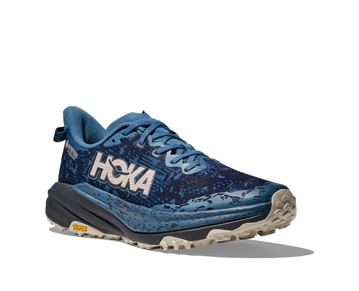 Hoka Mens Speedgoat 6 GTX - Foggy Night/Charcoal Grey - Trail - AW25