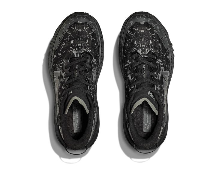 Hoka Womens Speedgoat 6 GTX - Wide - Black/ Outer Orbit- Trail