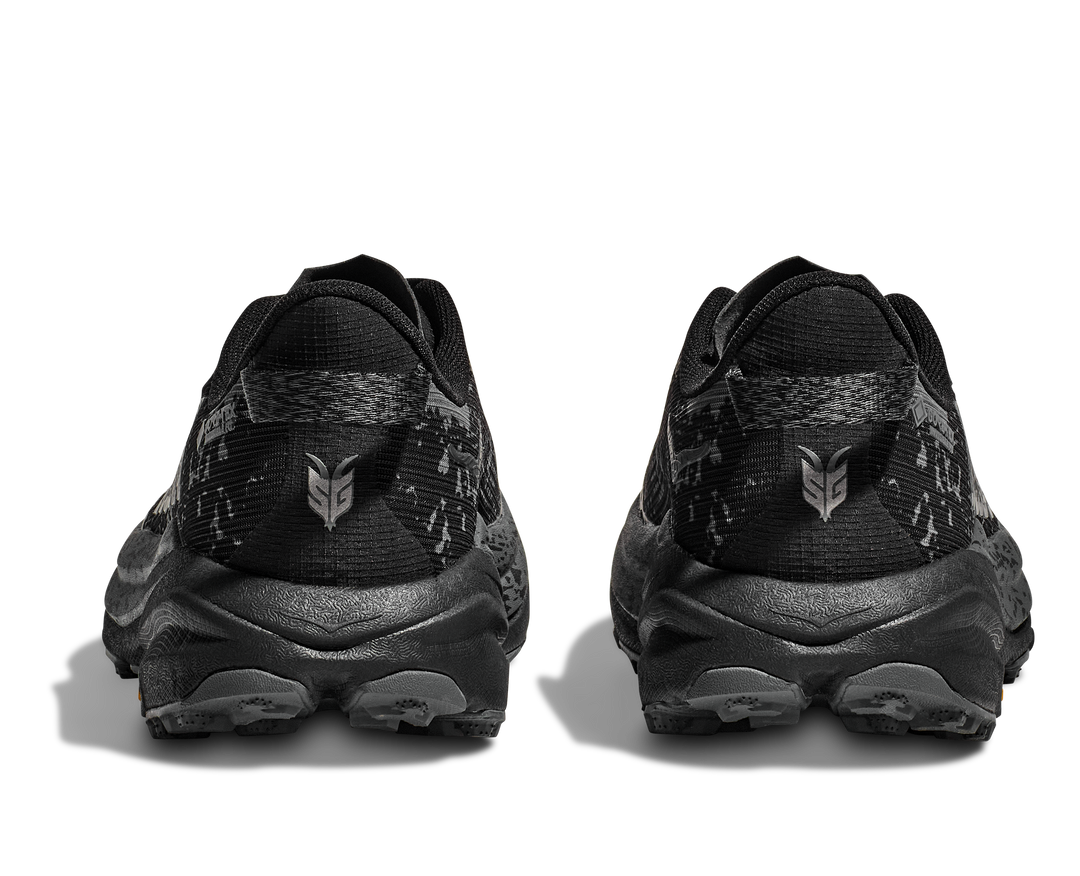 Hoka Womens Speedgoat 6 GTX - Wide - Black/ Outer Orbit- Trail
