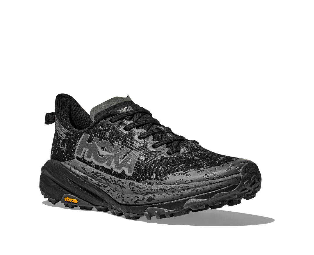 Hoka Womens Speedgoat 6 GTX - Wide - Black/ Outer Orbit- Trail