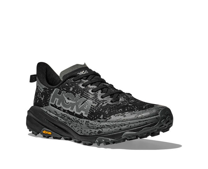 Hoka Womens Speedgoat 6 GTX - Wide - Black/ Outer Orbit- Trail