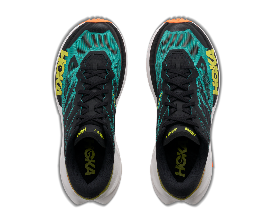 Hoka Mens Mafate X - Black/Electric Aqua - Trail - AW26