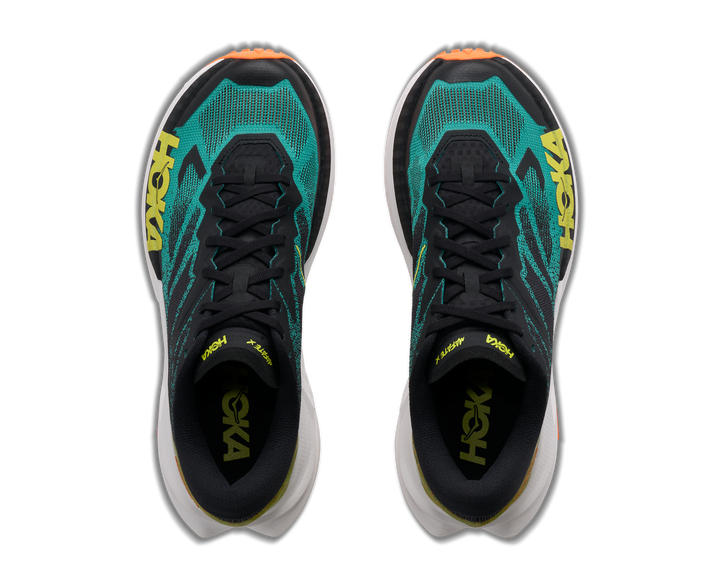 Hoka Mens Mafate X - Black/Electric Aqua - Trail - AW26