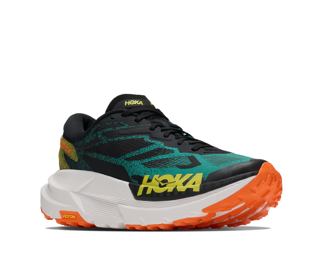 Hoka Mens Mafate X - Black/Electric Aqua - Trail - AW26