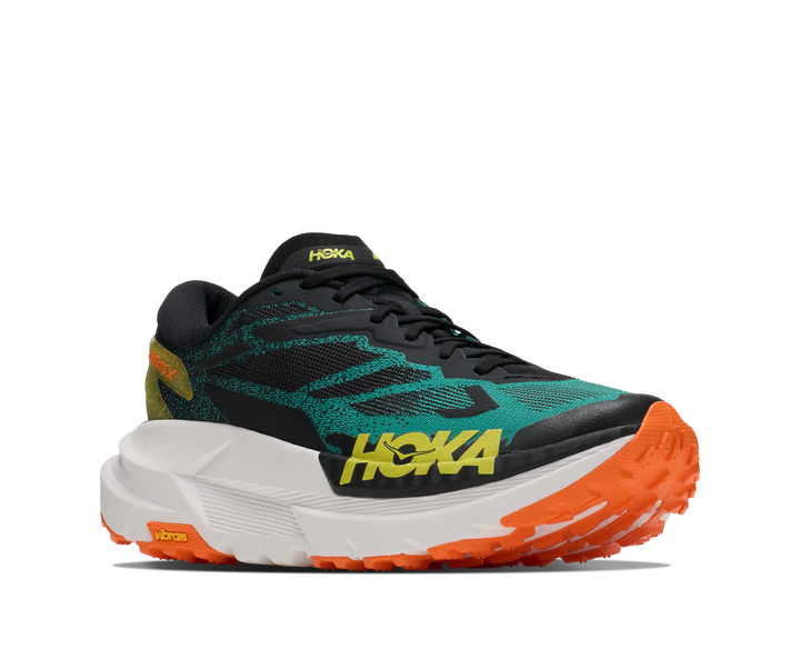 Hoka Mens Mafate X - Black/Electric Aqua - Trail - AW26